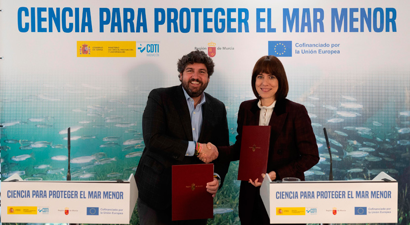 El gobierno central y Murcia aplicarán I+D para desnitrificar las aguas vertientes al Mar Menor