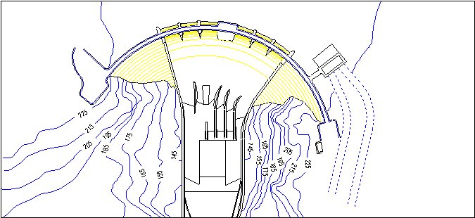 Planos presa San Esteban (Santo Estevo)