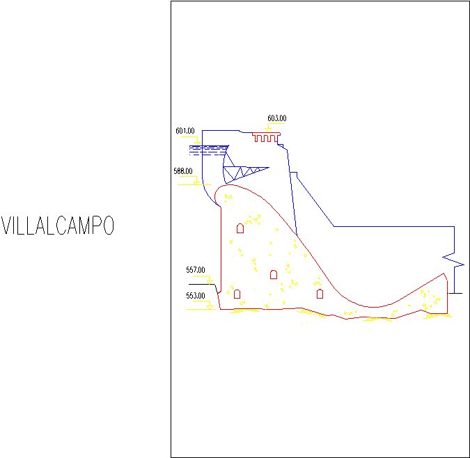 Planos presa Villalcampo